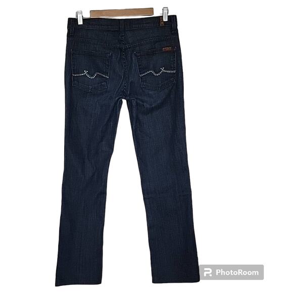 7 for all Mankind High Waist Bootcut Jeweled Pocket Jeans, 29 - Picture 1 of 7